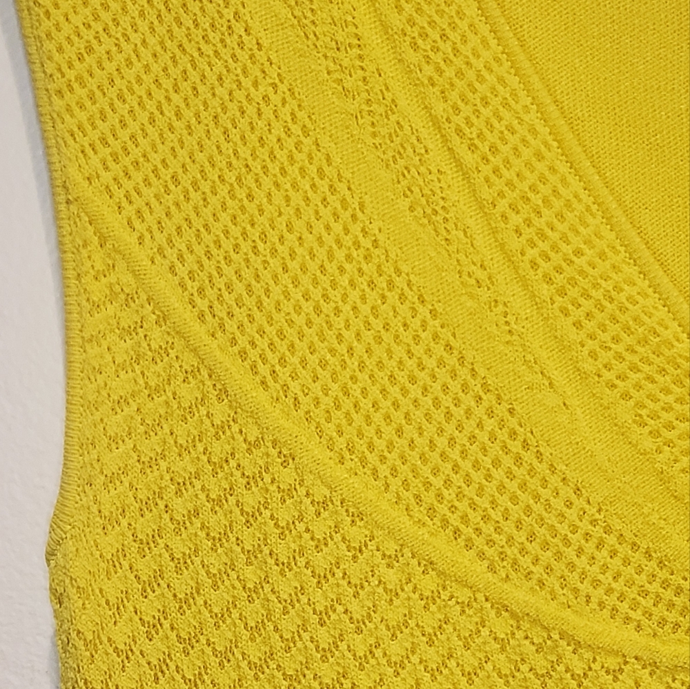 NWT CATHERINE MALANDRINO - Size M DRESS - In Yellow - Picture 5 of 8